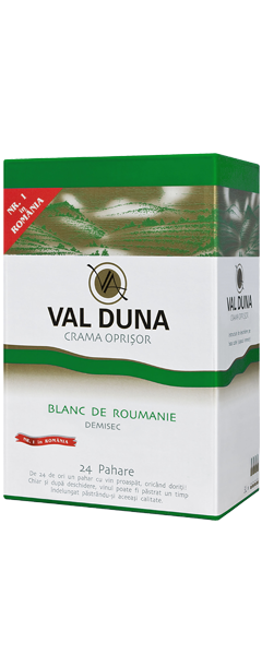 foto vin Crama Oprișor VAL DUNA BAG-in-BOX Blanc de Roumanie